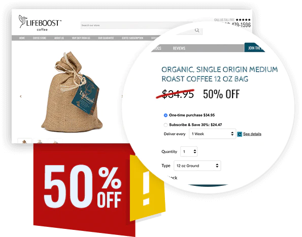 50% off