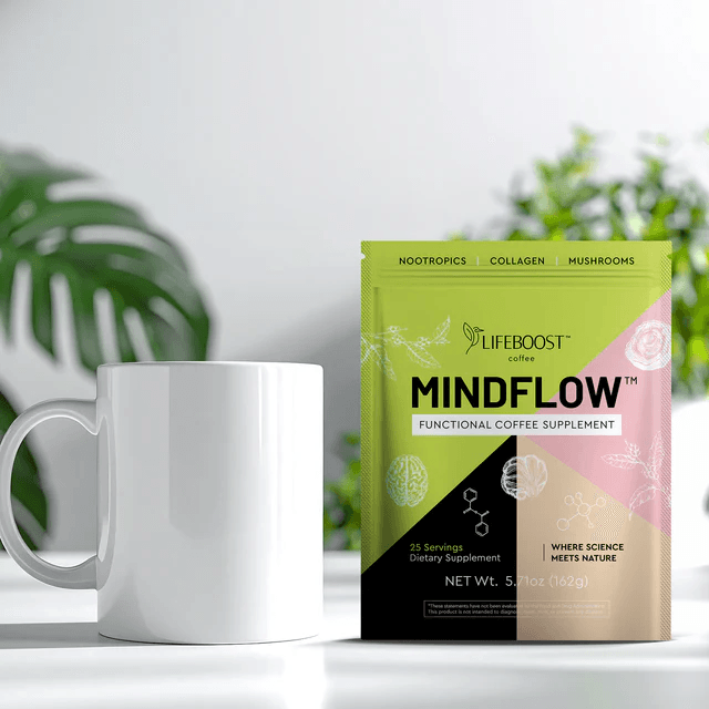 Lifeboost Mindflow instant functional coffee