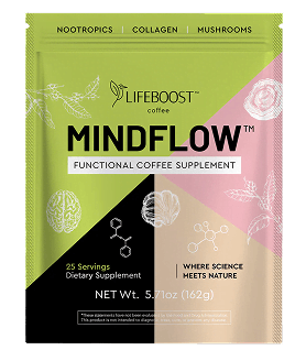 Lifeboost Mindflow functional coffee supplement pouch
