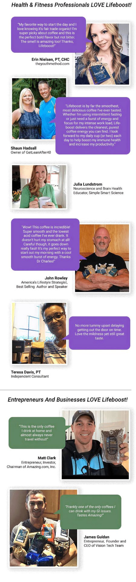 health fitness professionals love lifeboost